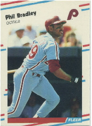 1988 Fleer Update Baseball Cards       107     Phil Bradley
